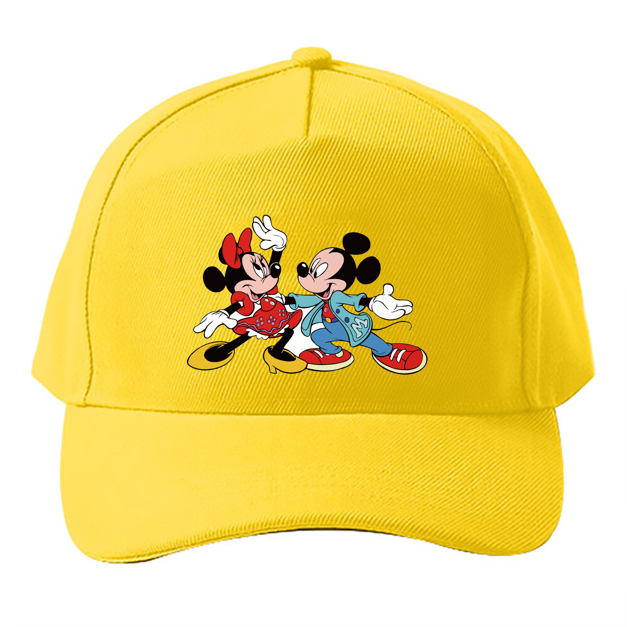 （画像用） ミッキーマウス Mickey Mouse ベースボールキャップ 綿100％ 男女兼用 帽子 スポーツ